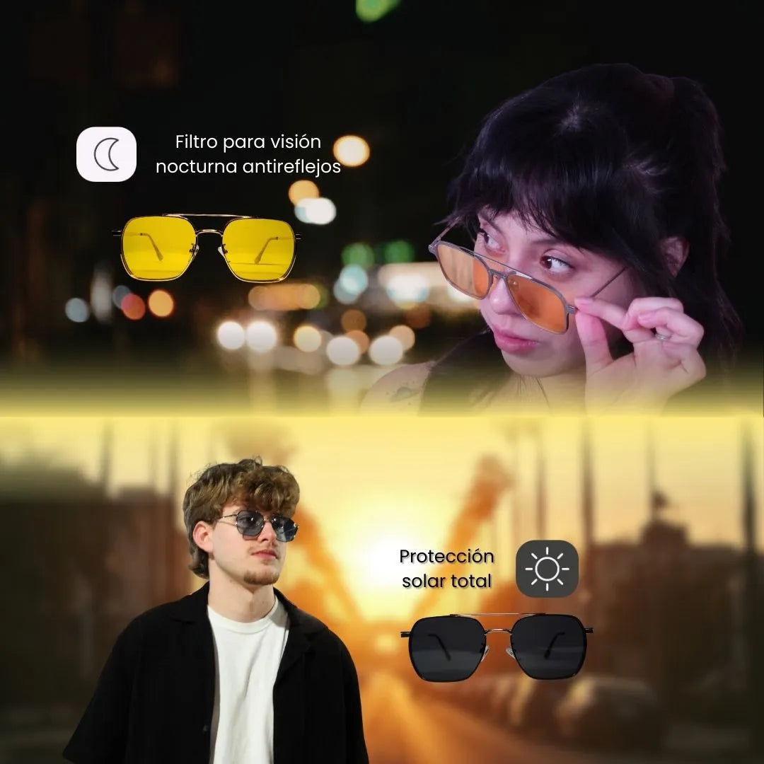 Aviator | Unisex Gafas Modulares 5-en-1