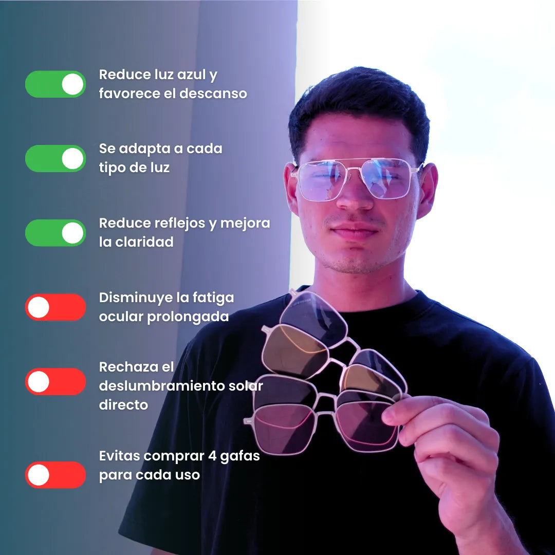 Aviator | Unisex Gafas Modulares 5-en-1