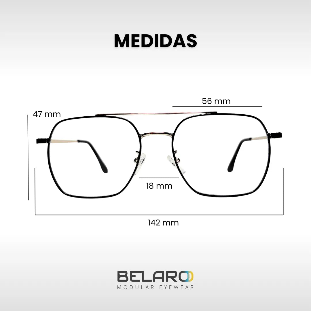 Aviator | Unisex Gafas Modulares 5-en-1