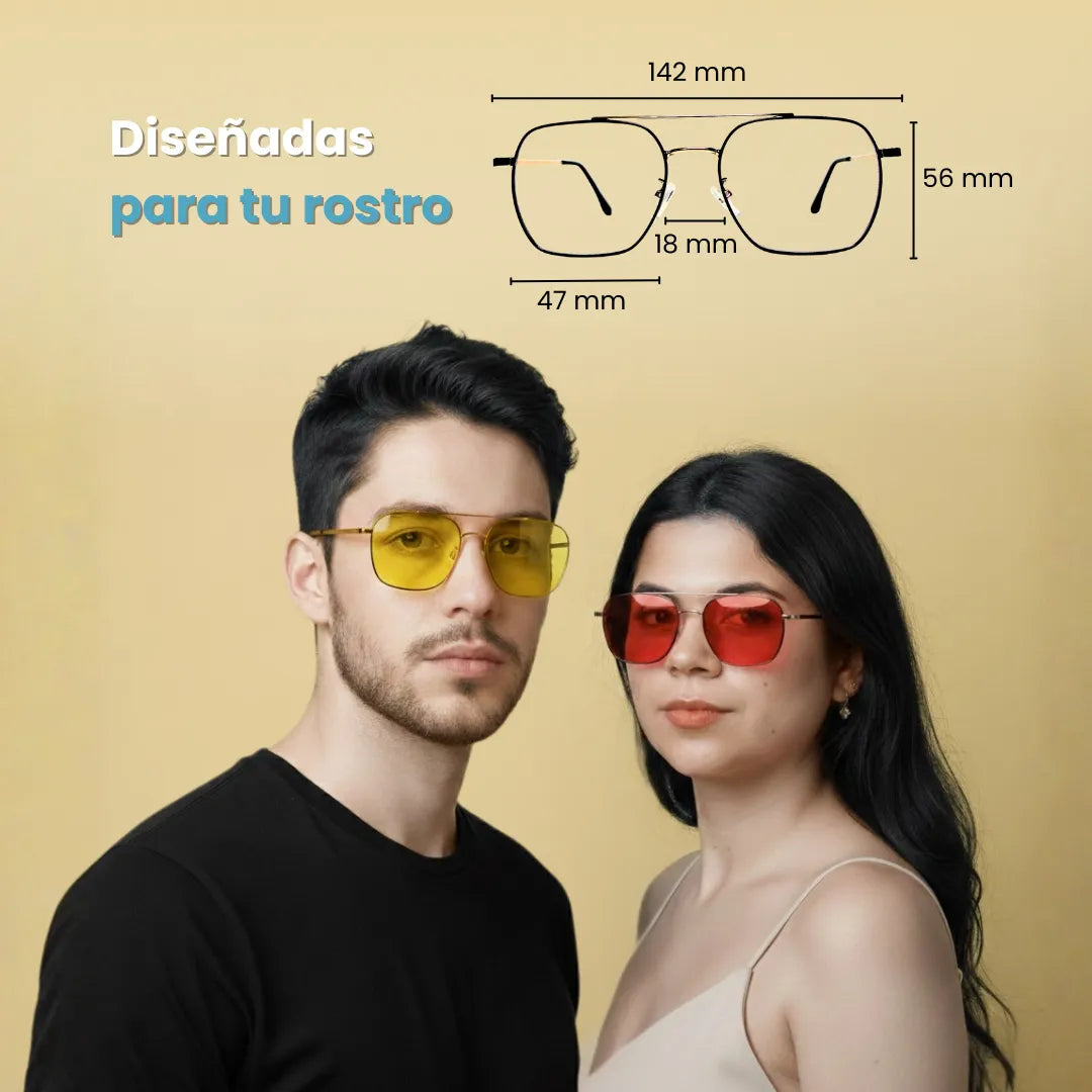 Aviator Unisex | Gafas Modulares 3 en 1 | Día y Noche