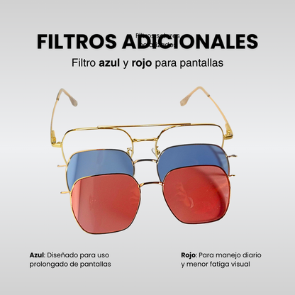 Aviator | Filtros Azul y Rojo