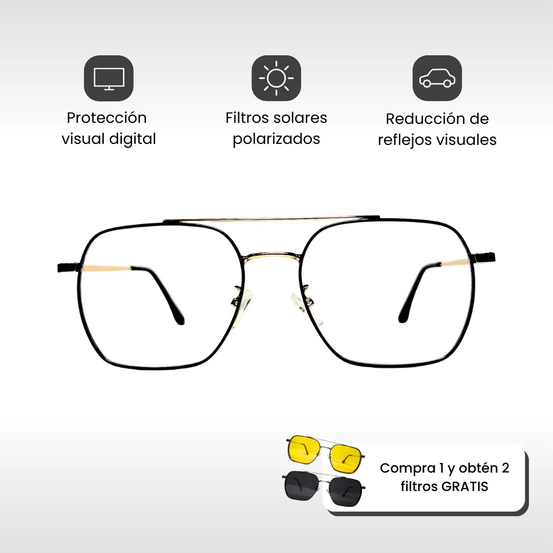 Aviator Unisex | Gafas Modulares 3-en-1