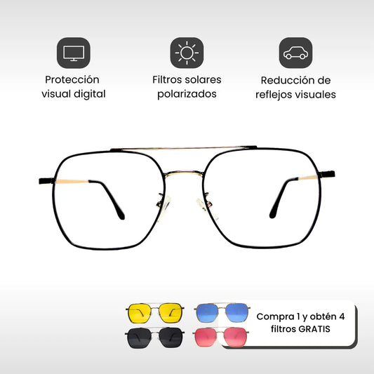 Aviator | Unisex Gafas Modulares 5-en-1
