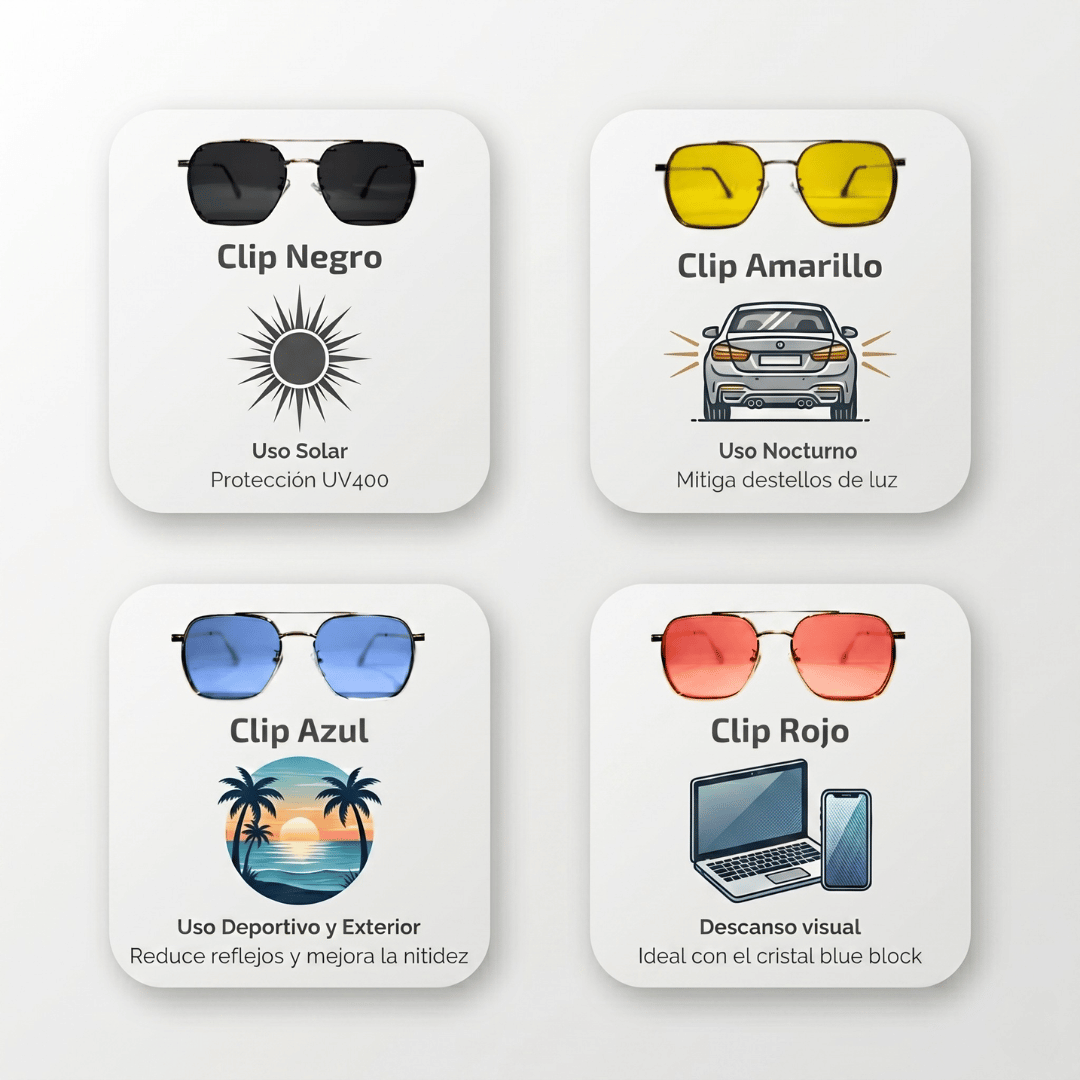 Aviator Unisex | Gafas Modulares 5 en 1